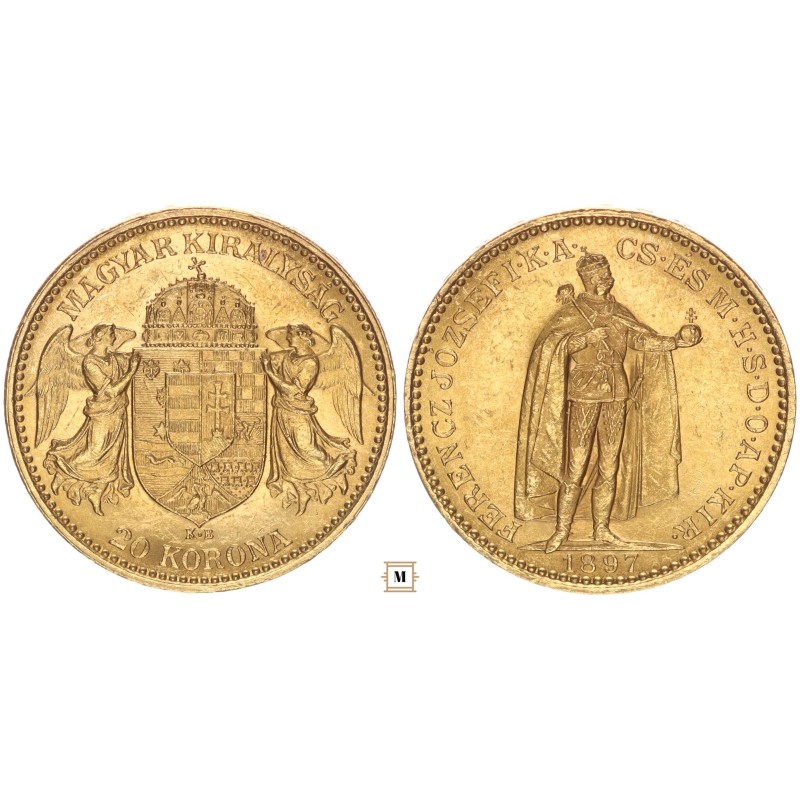 Ferenc József 20 korona 1897 KB